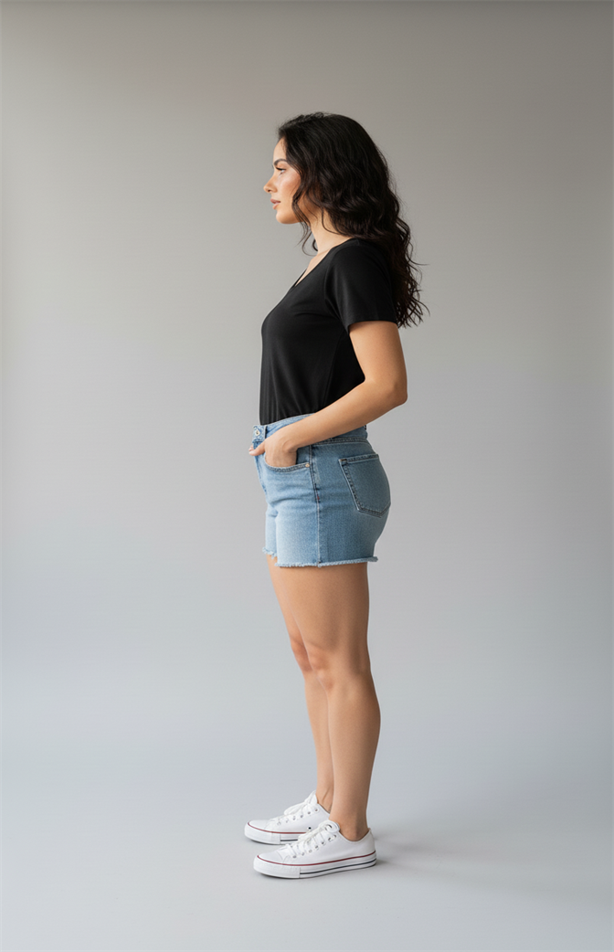 Camiseta Feminina Básica Premium Preta | Leveza, Conforto e Elegância Casual