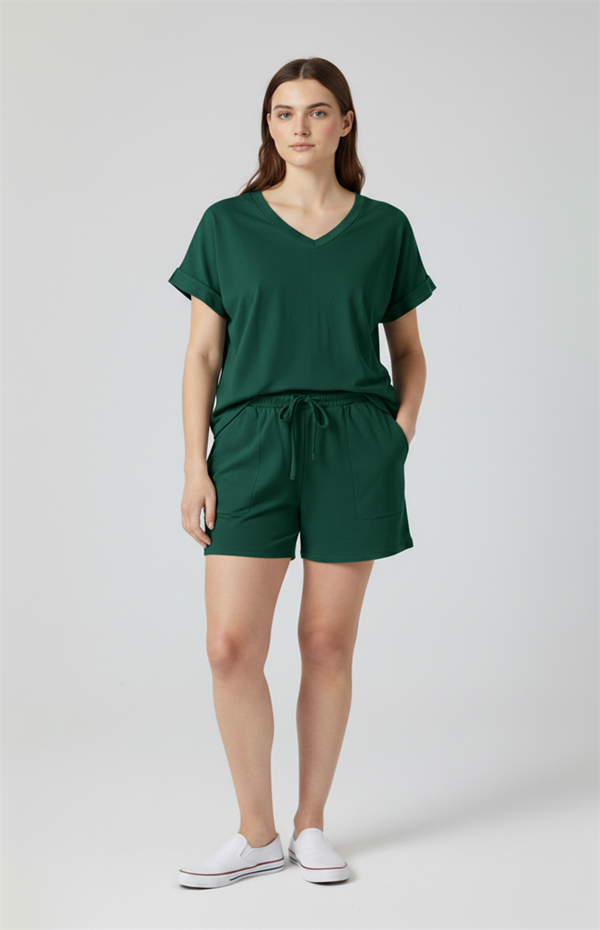 Conjunto Comfort Chic – Verde escuro