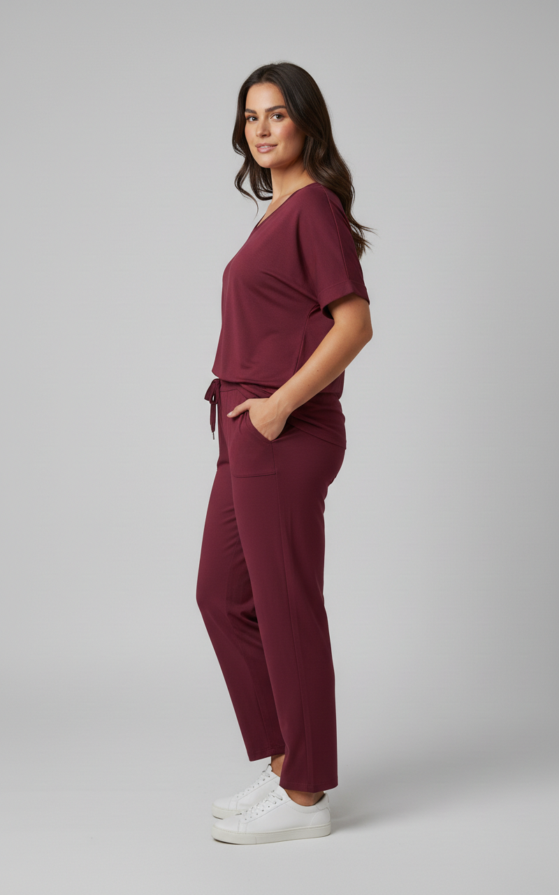 Conjunto Feminino Comfort Chic Vinho