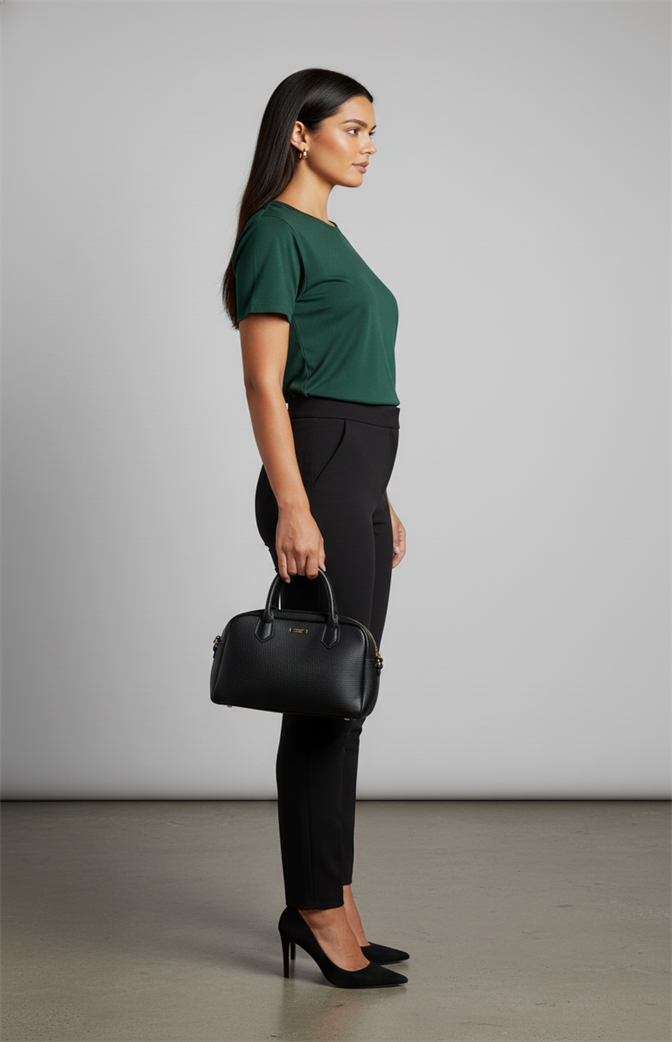 Camiseta Feminina Básica Premium Verde Escuro | Leveza, Conforto e Elegância Casual