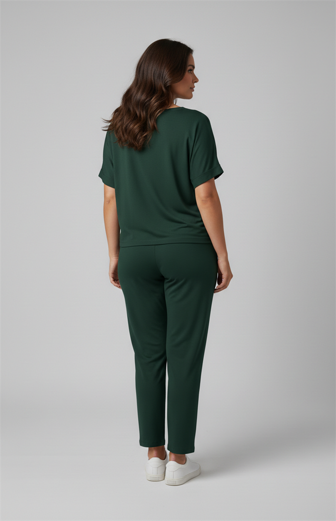 Conjunto Feminino Comfort Chic Verde Escuro
