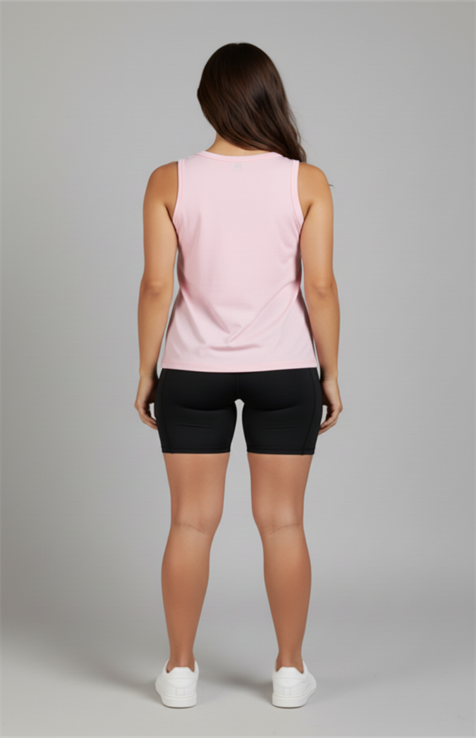 Camiseta Regata Feminina Zhavi Basic Flow – Rosa Claro