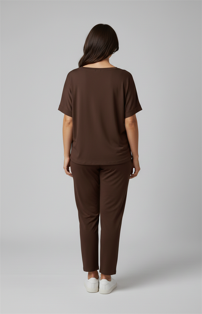 Conjunto Feminino Confort Chic Marrom