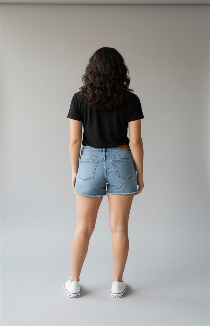 Camiseta Feminina Básica Premium Preta | Leveza, Conforto e Elegância Casual