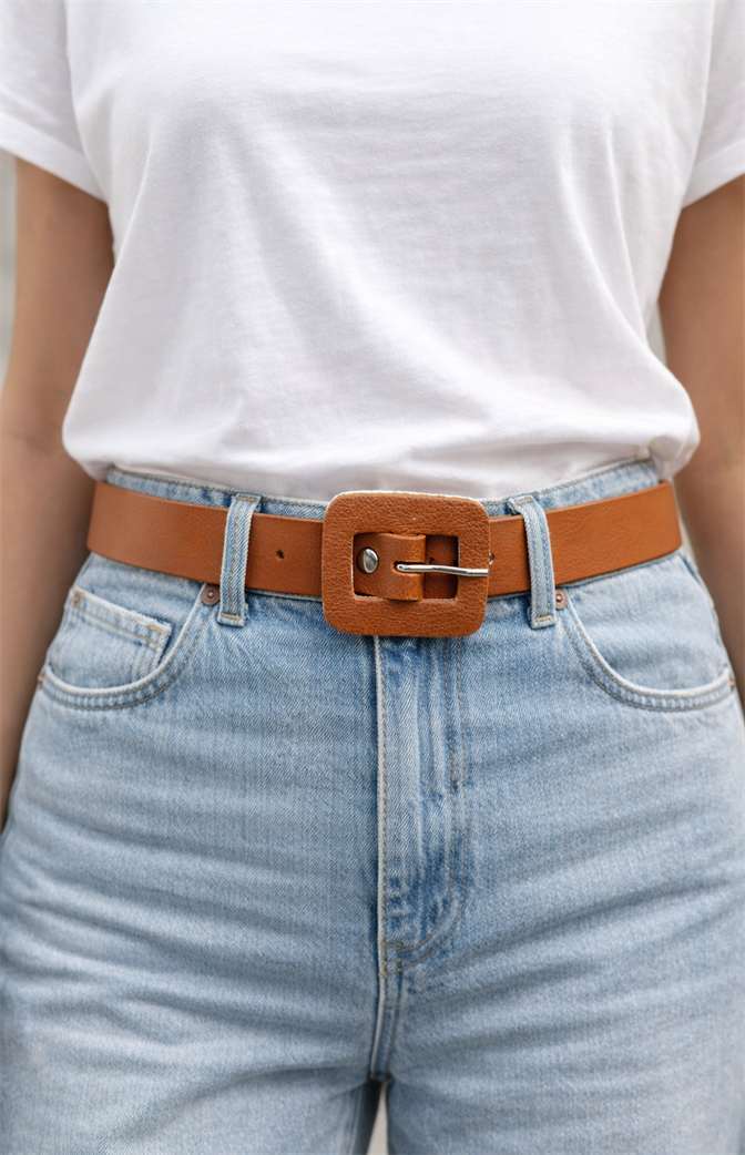 Cinto em Couro Sintético – Clássico, versátil e indispensável