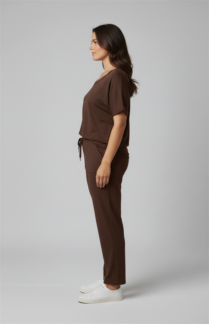 Conjunto Feminino Confort Chic Marrom