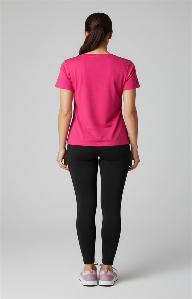 Camiseta Feminina Básica Premium Pink | Estilo Vibrante, Conforto e Versatilidade