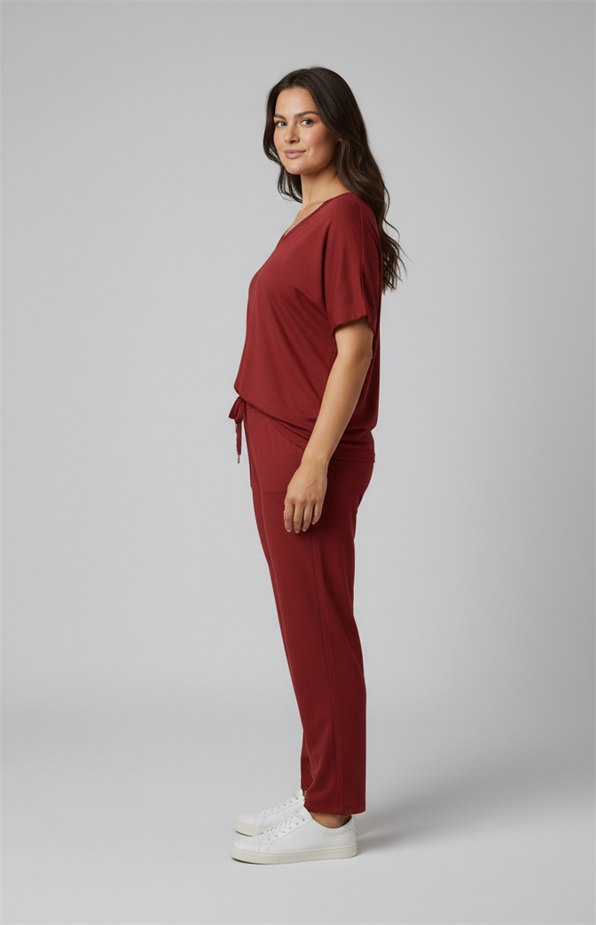 Conjunto Feminino Comfort Chic Bordeaux