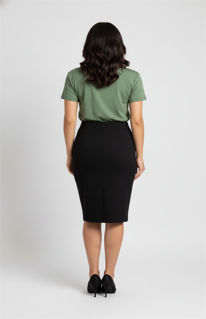 Camiseta Feminina Básica Premium Verde Oliva | Elegância Natural e Conforto Atemporal