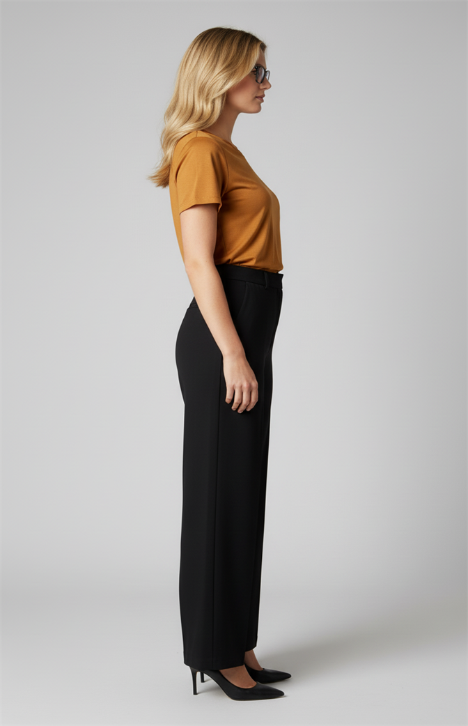 Camiseta Feminina Básica Premium Caramelo | Sofisticação Atemporal e Conforto Absoluto